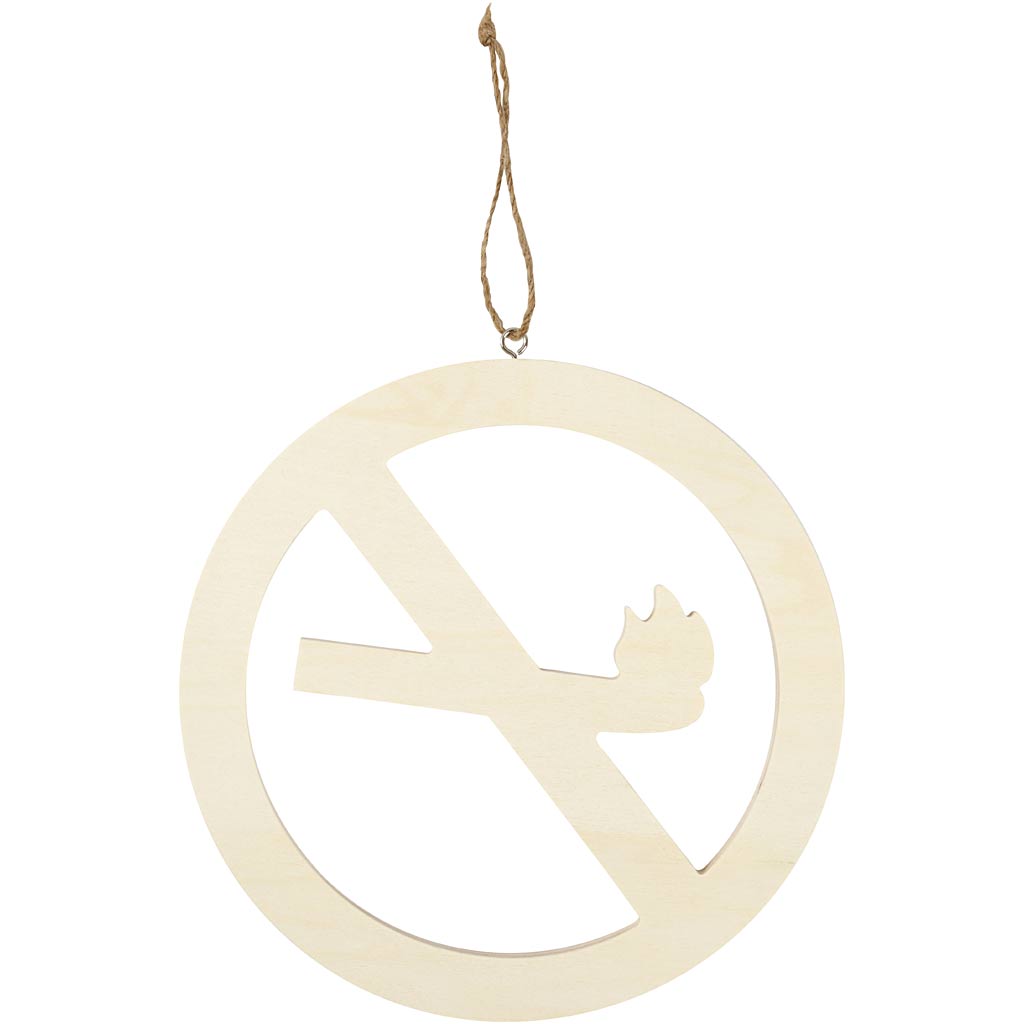 Creative company shield, no smoking, size 21.3 cm, thickness 0.9 cm, 1 piece