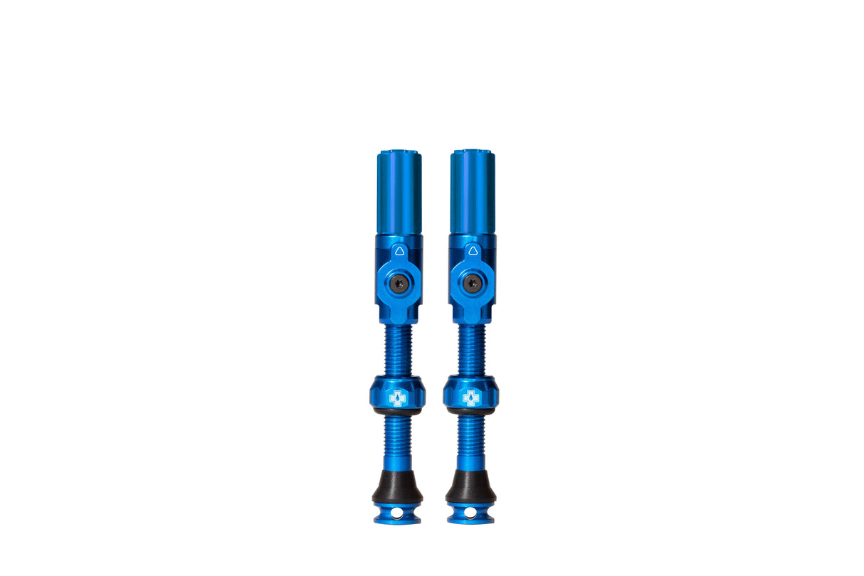 Muc-off tubeless ventiel big bore hybrid large blue auto schräder ventiel 45mm