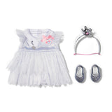 Baby geboren in Ballerina Outfit 43 cm