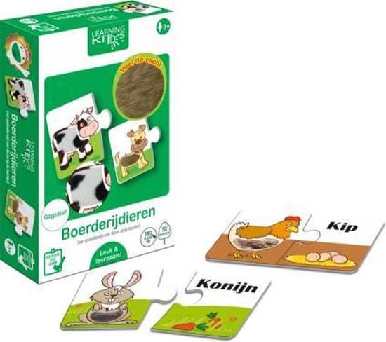 Bongers Toy Learning Kitds - Animali della fattoria (6 x 2)