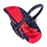 Moja piękna lalka do pokoju lalek z krzesłem w kolorze niebiesko-różowym