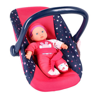 Moja piękna lalka do pokoju lalek z krzesłem w kolorze niebiesko-różowym