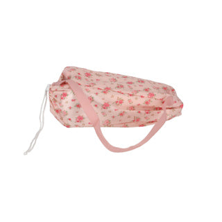 Foldable doll bed pink flower