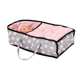 2-in-1 doll's pram, grey/pink, 66.5 x 37 x 69 cm