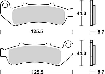 Trw remblokken mcb 658 brake pad mcb 658 sv sintered metal