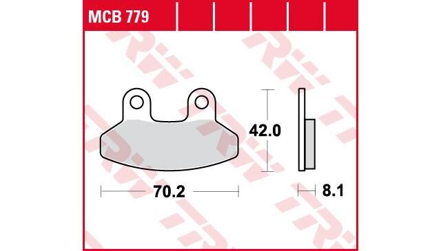 Trw -lucas remblokken mcb 779