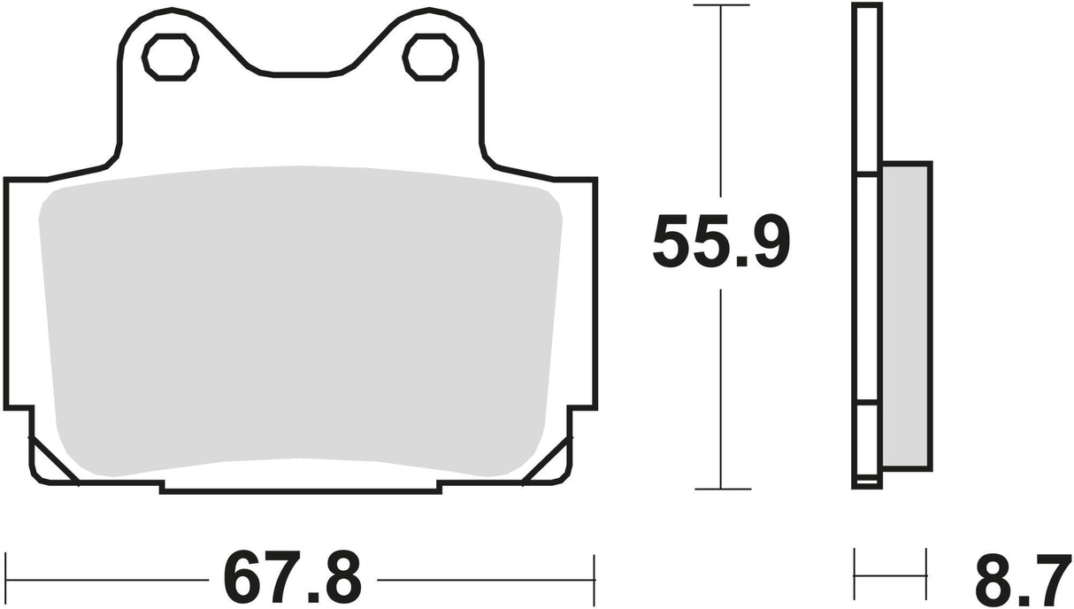 Trw remblokken mcb 541 brake pad mcb 541 sh sintered metal
