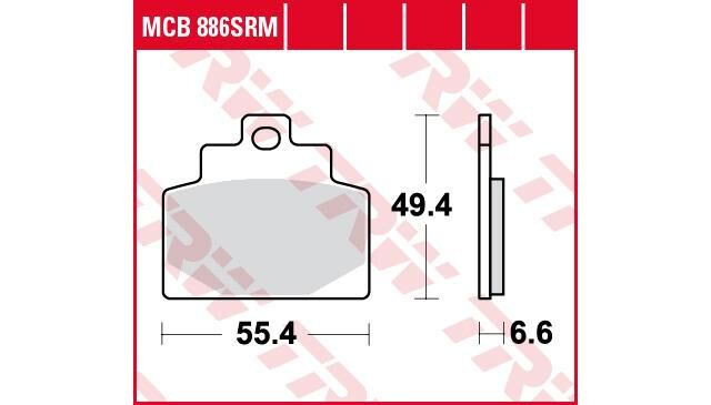 Trw -lucas remblokken mcb 886