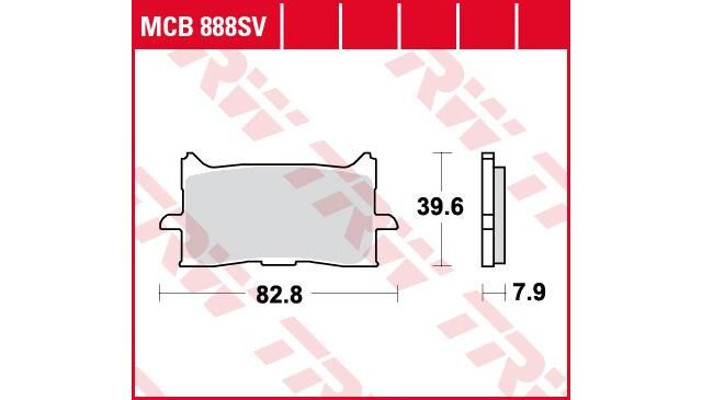 TRW brake pad MCB 888 SV sintered metal