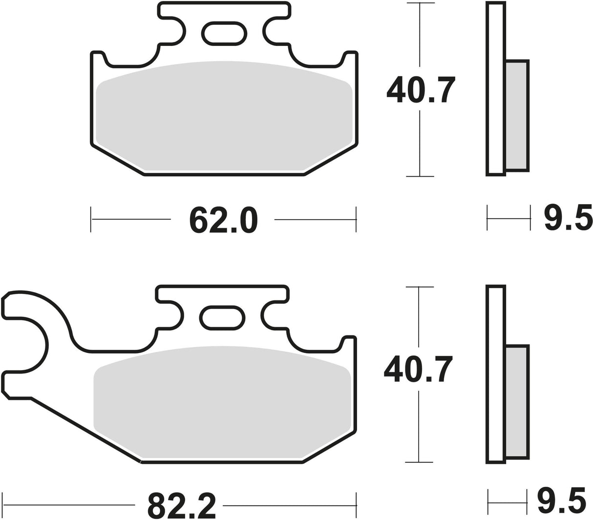 Trw remblokken mcb 723 brake pad mcb 723 si sintered metal