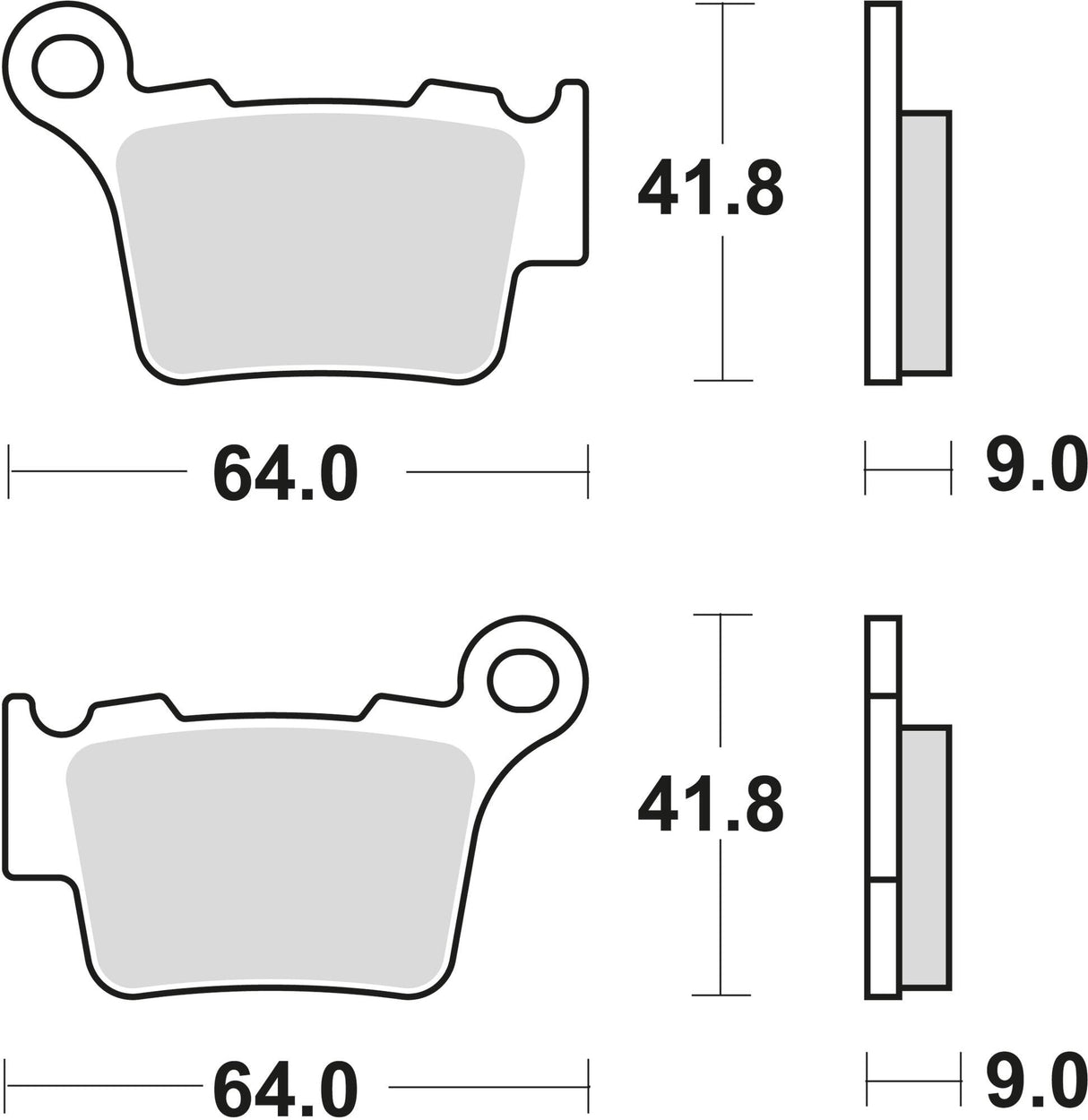 Trw remblokken mcb 743 brake pad mcb 743 si sintered metal