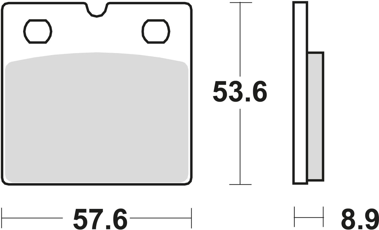 Trw remblokken mcb 617 brake pad mcb 617 organic standard