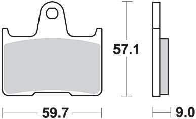 Trw remblokken mcb 729 brake pad mcb 729 sh sintered metal