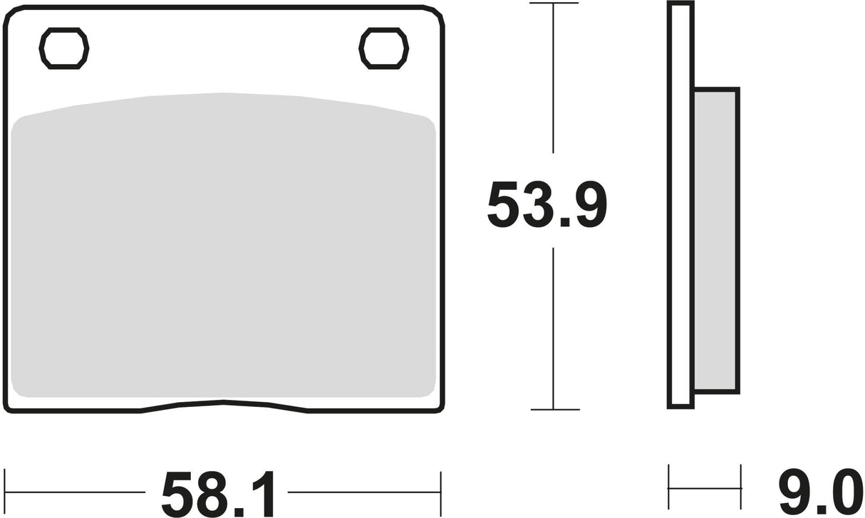 Trw remblokken mcb 73 brake pad mcb 73 organic standard