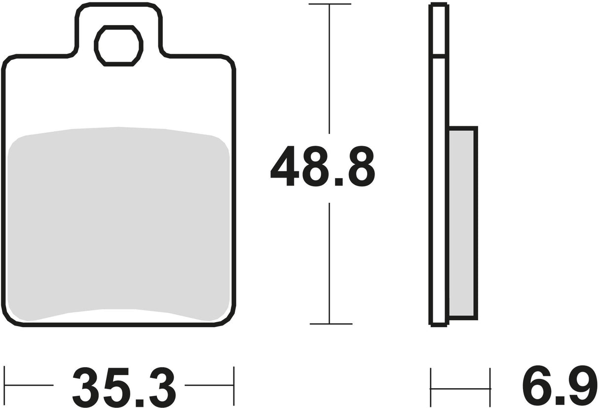 Trw remblokken mcb 695 brake pad mcb 695 organic standard