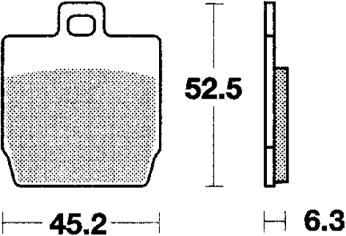 Trw remblokken mcb 701 brake pad mcb 701 sr sintered metal