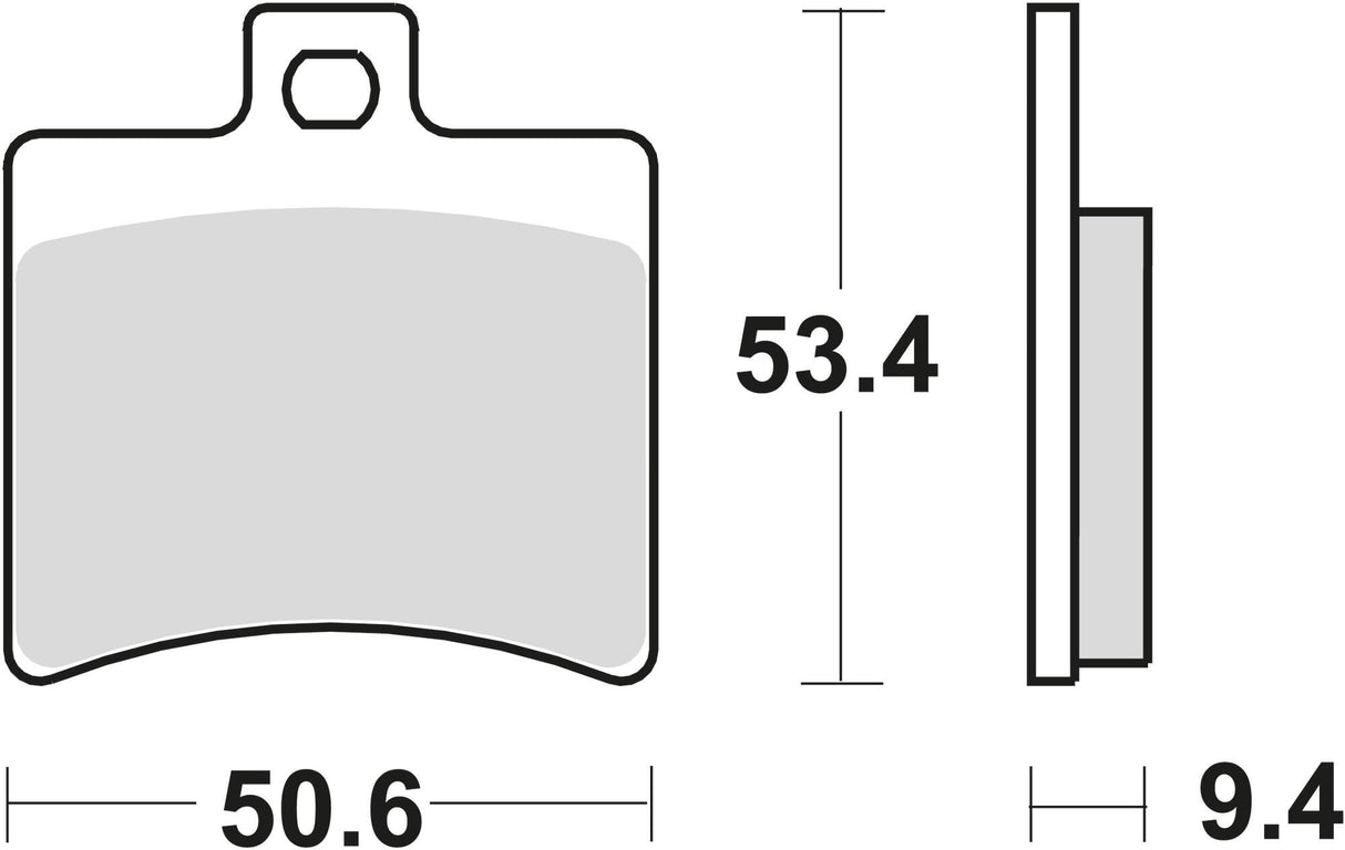 Trw remblokken mcb 710 brake pad mcb 710 srm sintered metal