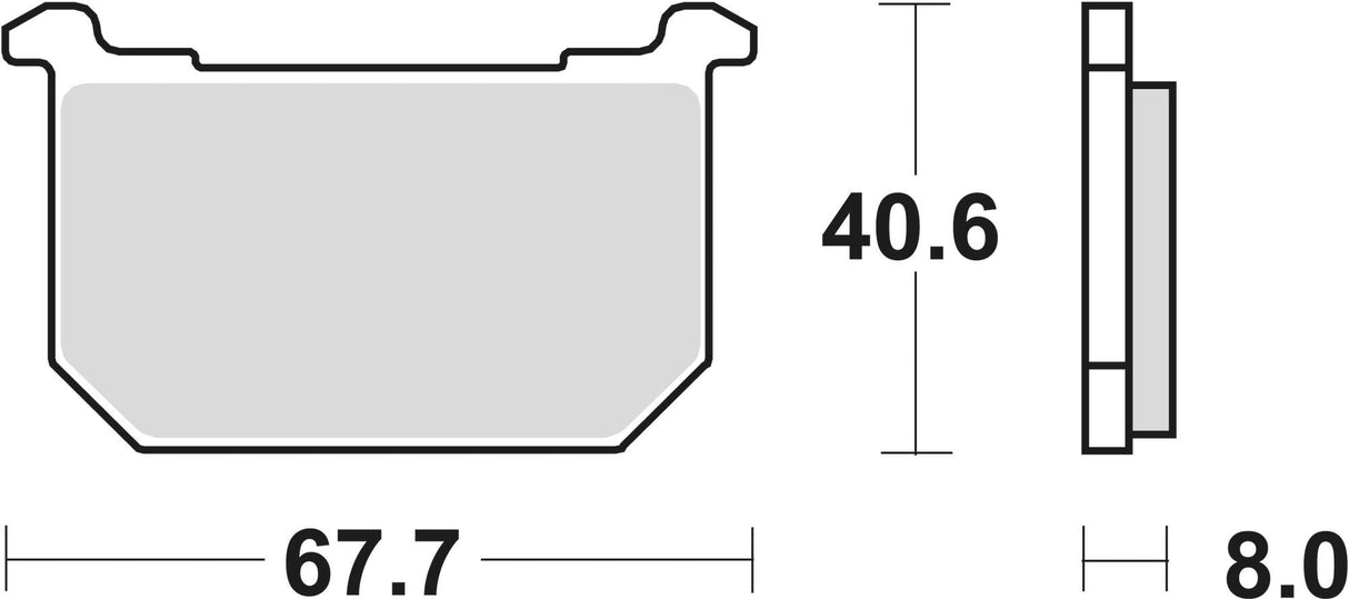 Trw brake pads mcb 515