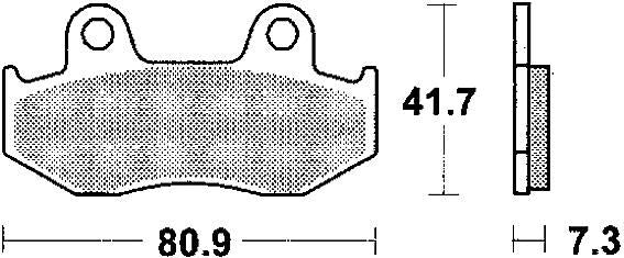 Trw remblokken mcb 534 brake pad mcb 534 srm sintered metal