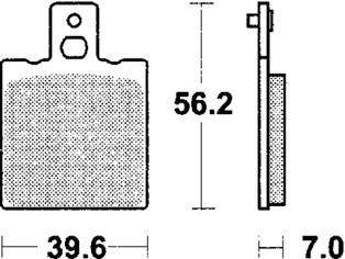 Trw remblokken mcb 75 brake pad mcb 75 si sintered metal