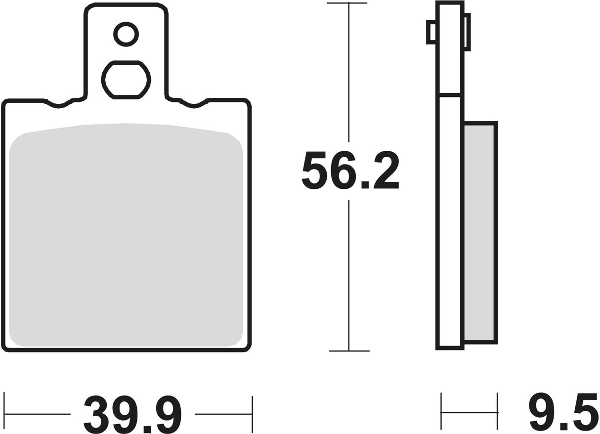 Trw remblokken mcb 623 brake pad mcb 623 organic standard