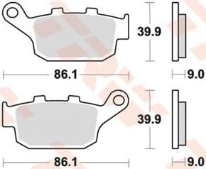 Trw brake pads mcb841