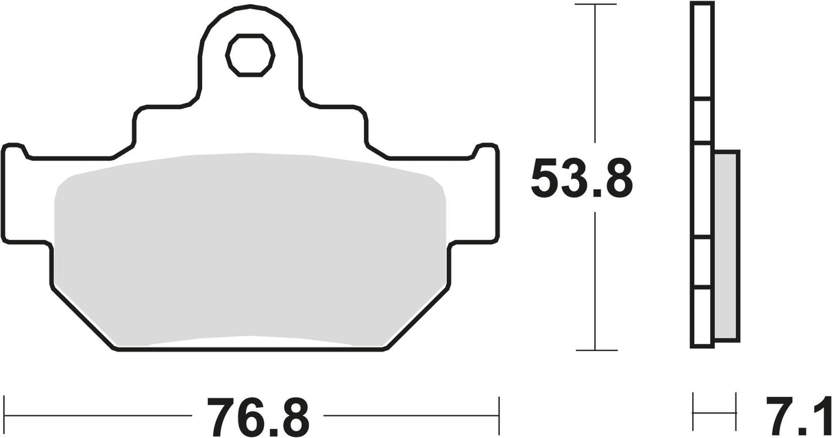 Trw remblokken mcb 550 brake pad mcb 550 organic standard