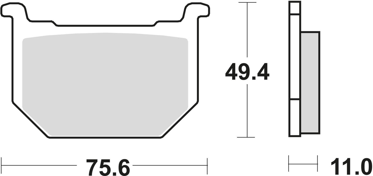 Trw remblokken mcb 509 brake pad mcb 509 organic standard