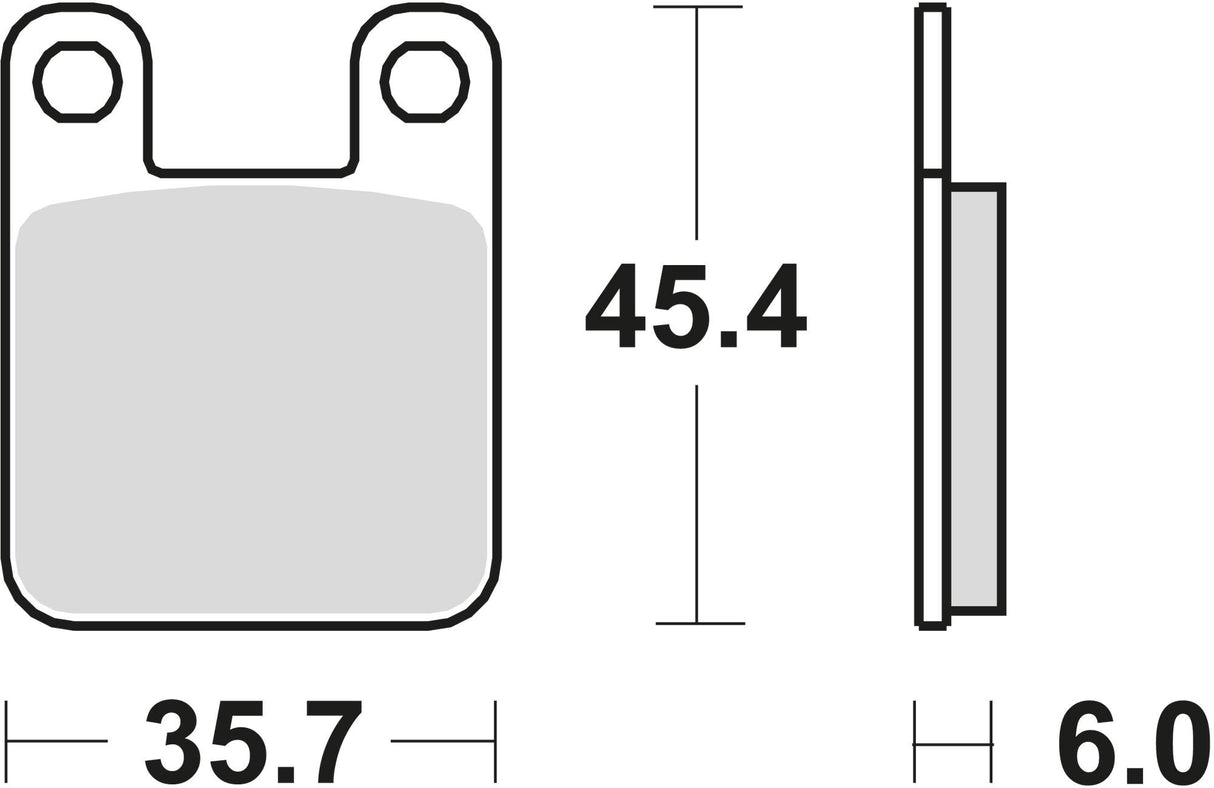 Trw remblokken mcb 535 brake pad mcb 535 organic standard