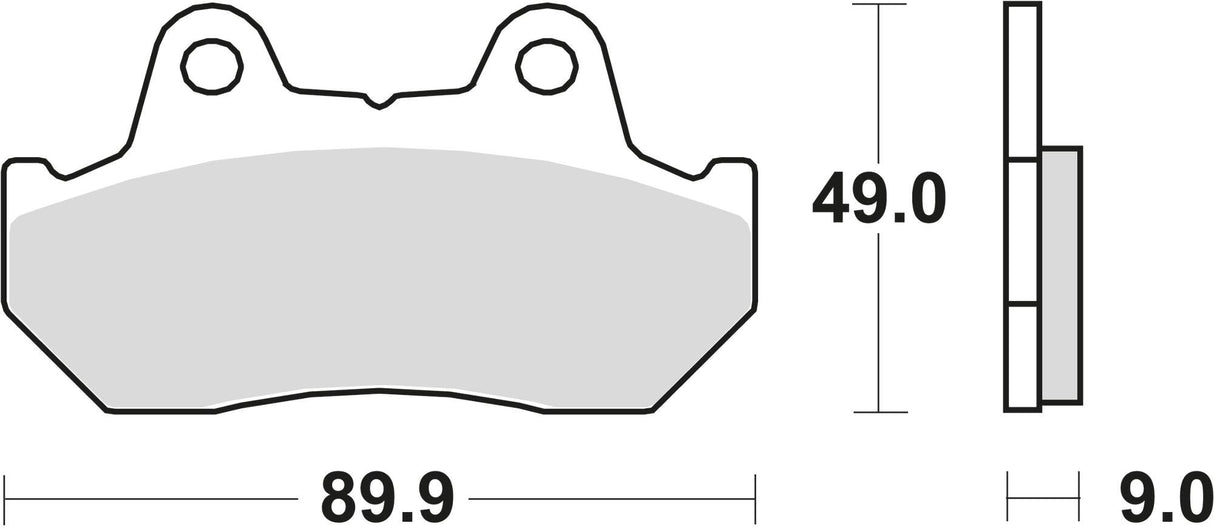 Trw remblokken mcb 544 brake pad mcb 544 organic standard