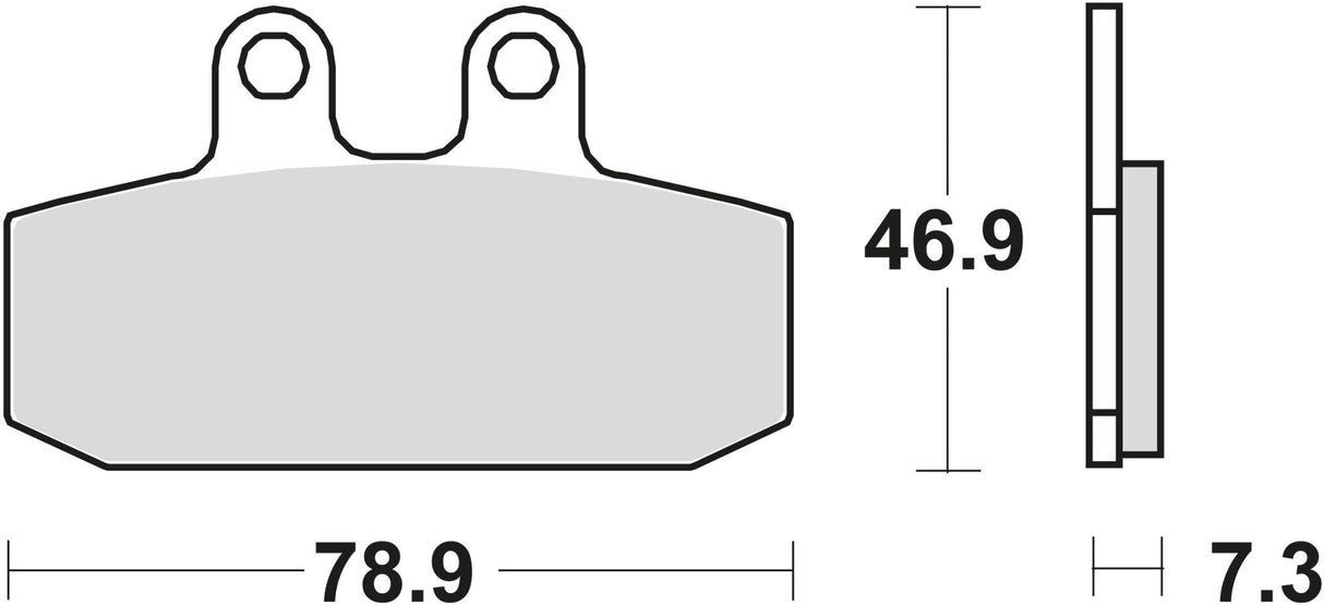 Trw remblokken mcb 557 brake pad mcb 557 organic standard