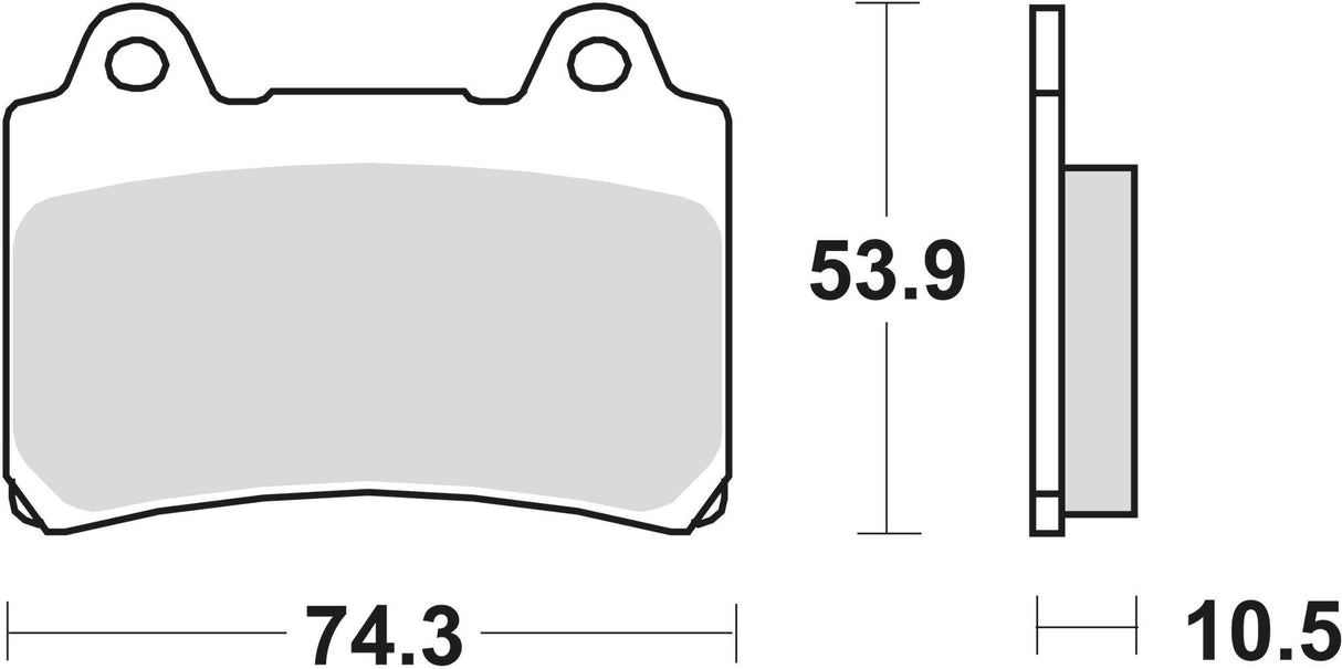 Trw remblokken mcb 559 brake pad mcb 559 organic standard