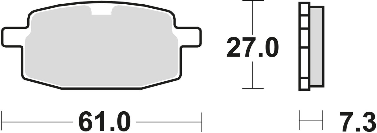 Trw remblokken mcb 590 brake pad mcb 590 ec organic
