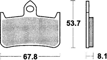 Trw -lucas remblok mcb 593 brake pad mcb 593 sv sintered metal