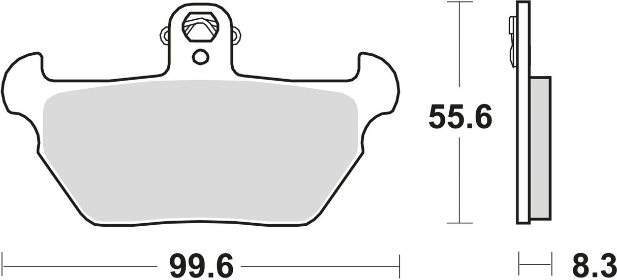 Trw remblokken mcb 621 brake pad mcb 621 sv sintered metal