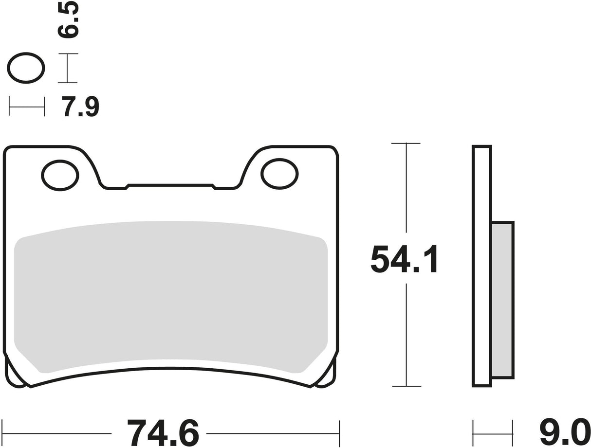 Trw remblokken mcb 642 brake pad mcb 642 organic standard