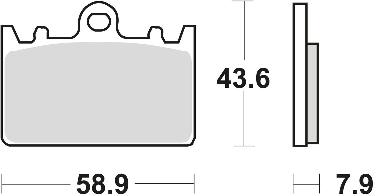 Trw remblokken mcb 643 brake pad mcb 643 organic standard