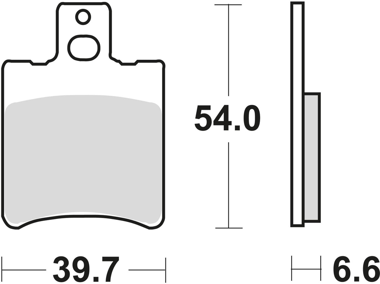 Trw remblokken mcb 644 brake pad mcb 644 organic standard