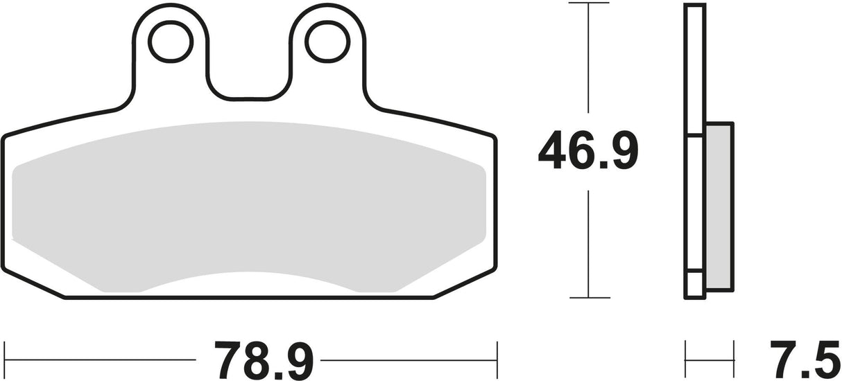 Trw remblokken mcb 673 brake pad mcb 673 organic standard