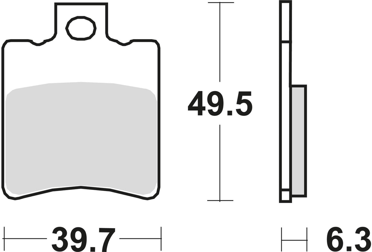 Trw remblokken mcb 674 brake pad mcb 674 sr sintered metal