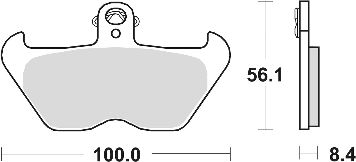 Trw remblokken mcb 680 brake pad mcb 680 organic standard