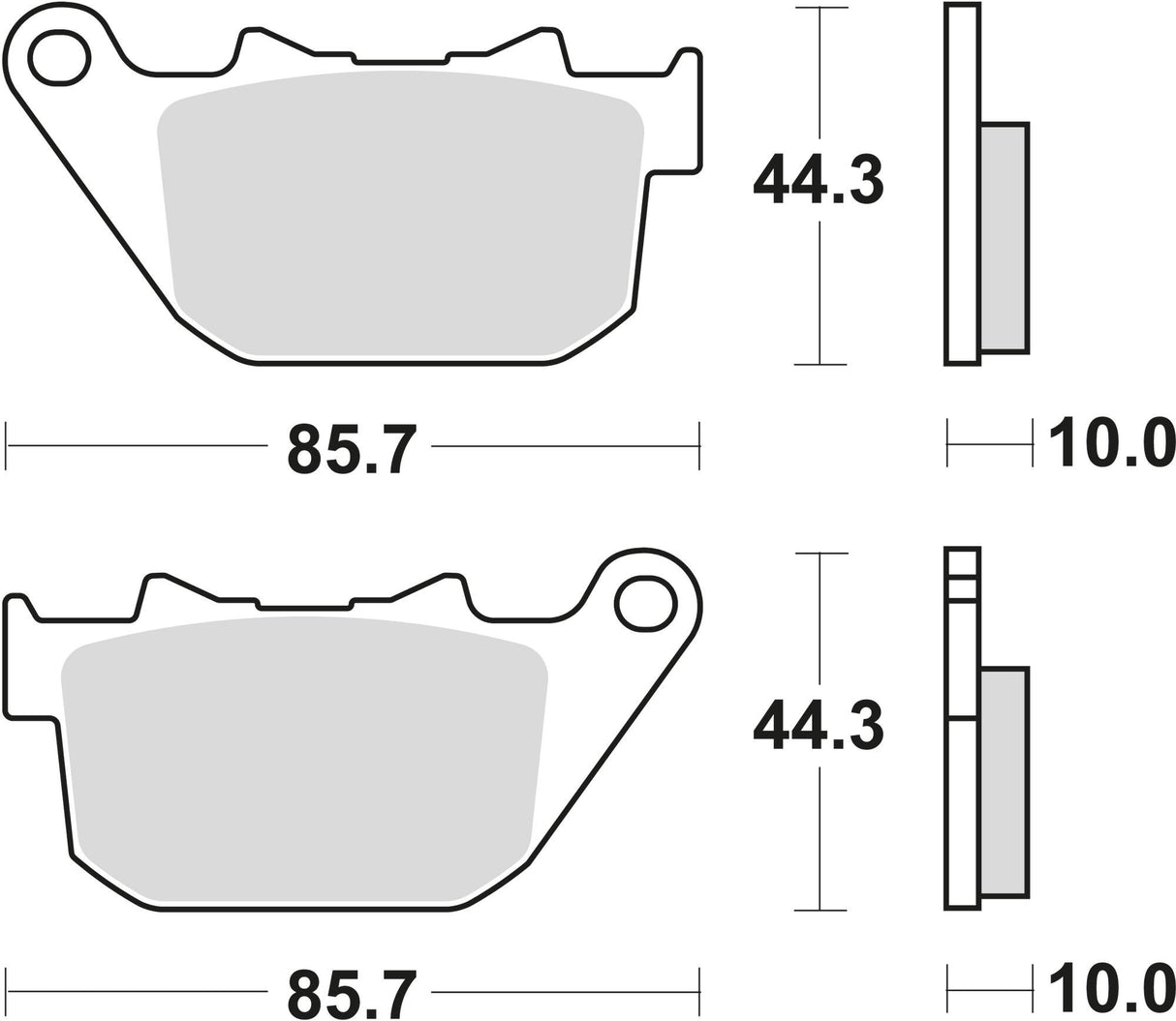 Trw -lucas remblok mcb 754 brake pad mcb 754 sh sintered metal