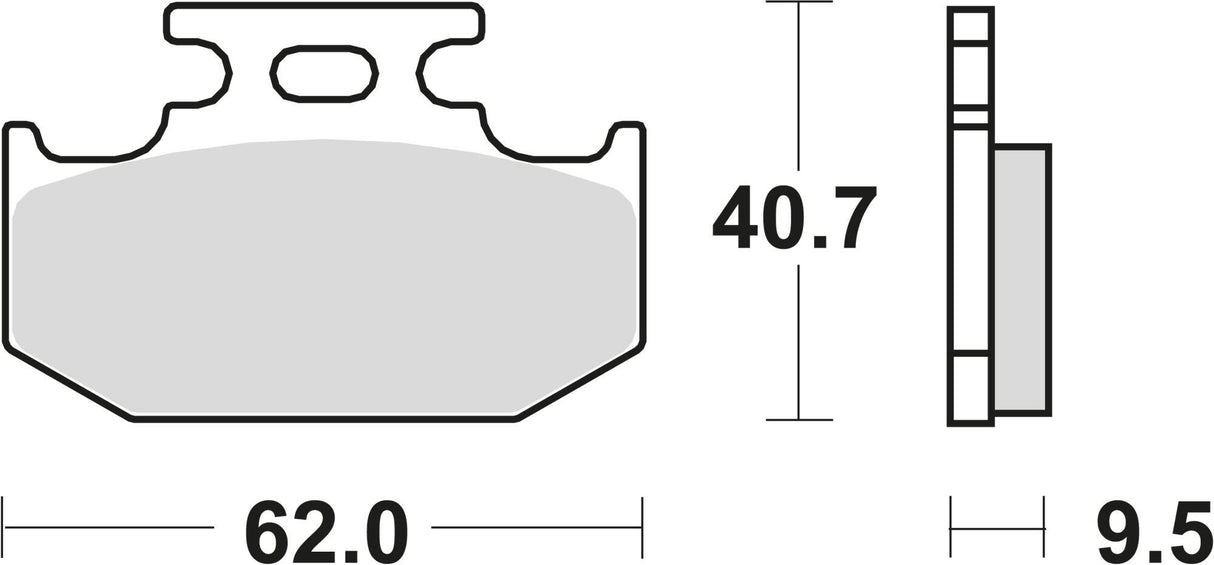 Trw remblokken mcb 625 brake pad mcb 625 si sint. metal