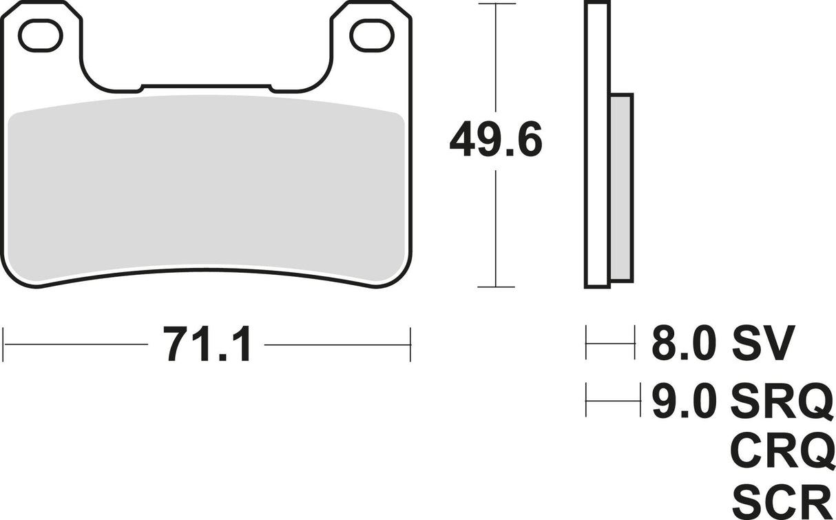 Trw -lucas remblokken mcb 752
