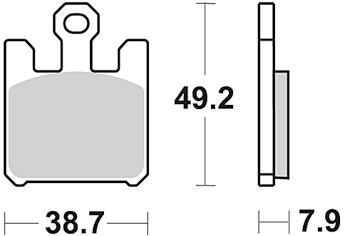 Trw remblokken mcb 742 brake pad mcb 742 crq hyper carbon racing