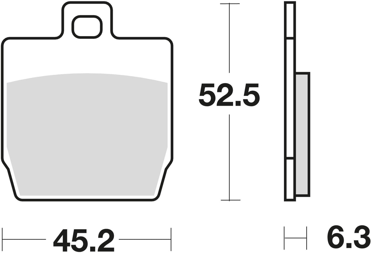 Trw remblokken mcb 701 brake pad mcb 701 organic standard