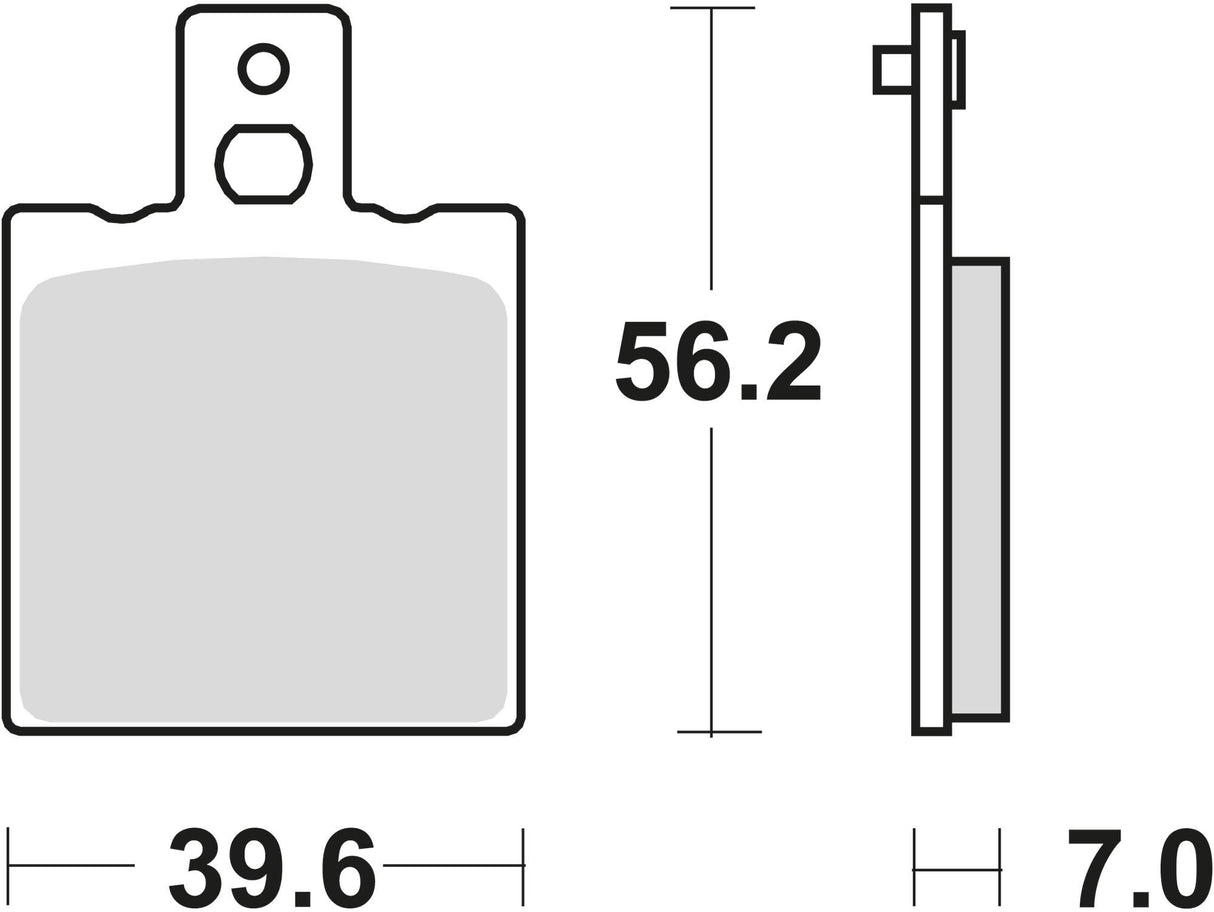 Trw remblokken mcb 75 brake pad mcb 75 rq organic racing