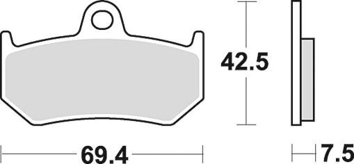 Trw remblokken mcb 797 brake pad mcb 797 sh sintered metal