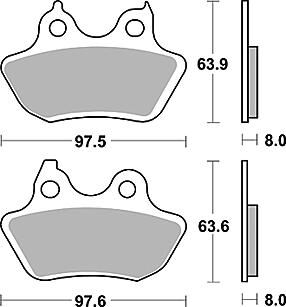 Trw remblokken mcb 799 brake pad mcb 799 sh sintered metal