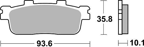 Trw -lucas remblok mcb 800 brake pad mcb 800 srm sintered metal